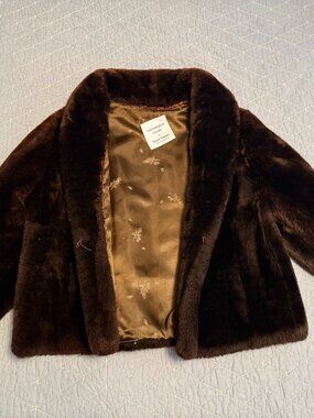 Brown Fur Jacket - Size M